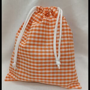 BOLSA MERIENDA VICHY NARANJA