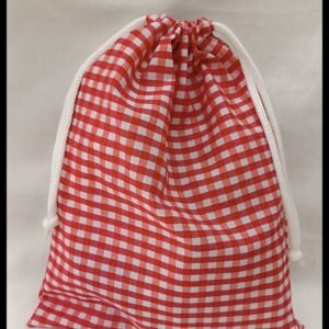 BOLSA MERIENDA VICHY ROJO