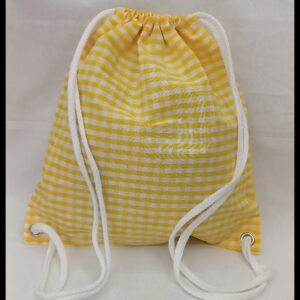 MOCHILA VICHY AMARILLA