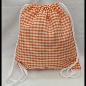 MOCHILA VICHY NARANJA