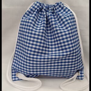 MOCHILA VICHY AZULÓN