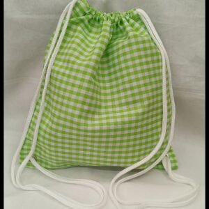 MOCHILA VICHY PISTACHO