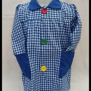 MANDILÓN COLEGIO CUADROS AZULÓN