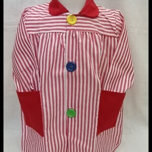 MANDILÓN COLEGIO RAYA GRUESA ROJO