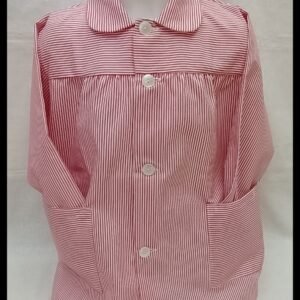 MANDILÓN COLEGIO RAYA FINA ROJO