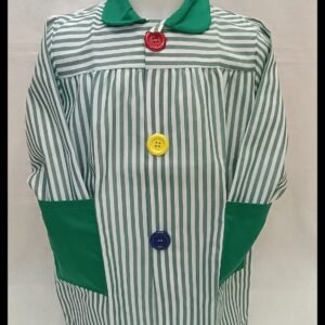 MANDILÓN COLEGIO RAYA GRUESA VERDE